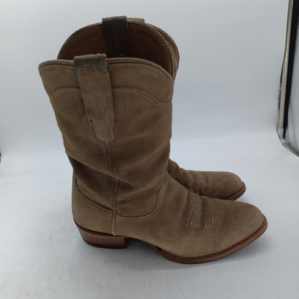 Tecovas Mens Tan Suede Western Cowboy Boots Size 9 D 1008 z2